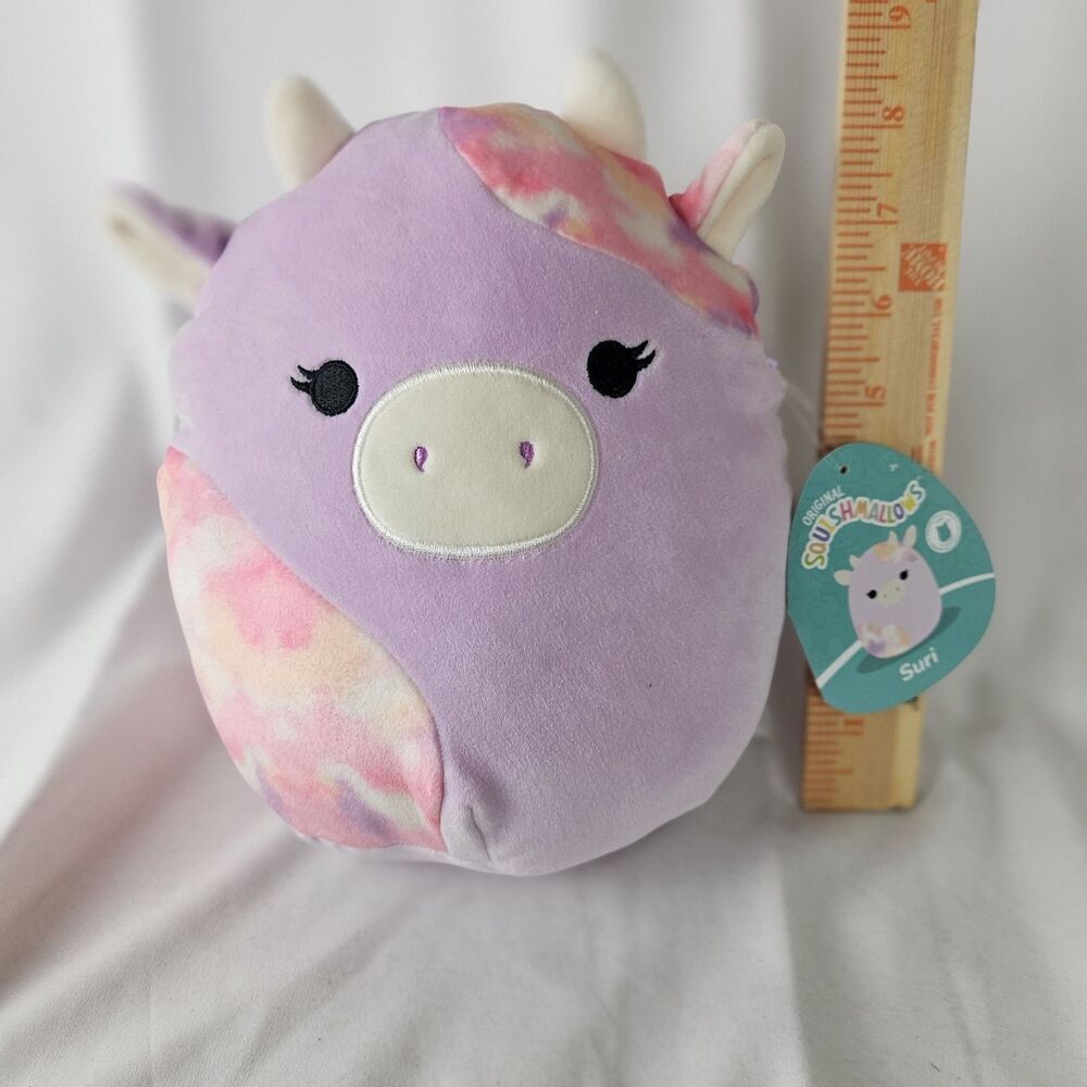 Squishmallows SURI the Cow 8” Plush Stuffed Toy by Kellytoy